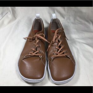 Men's Casual Brown Leatherette Sneakers